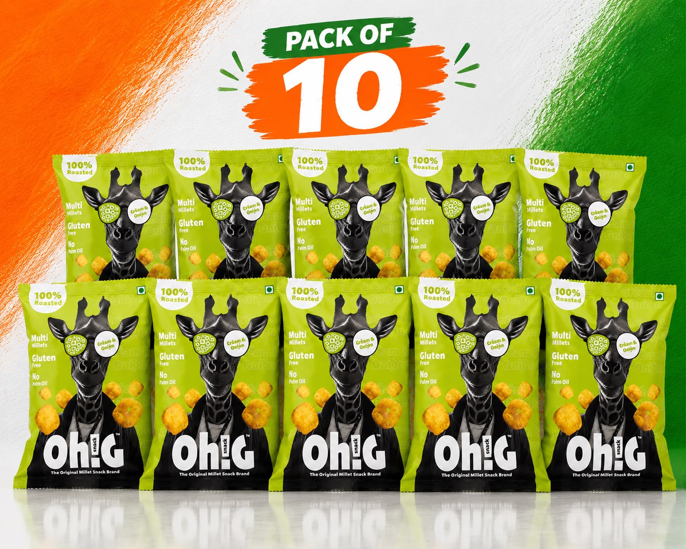 Oh!G Cream & Onion Crunch Box - 10 Pack