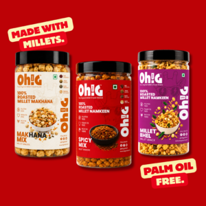 Oh!G Triple Munch – Makhana Mix + Spicy Mix + Millet Bhel