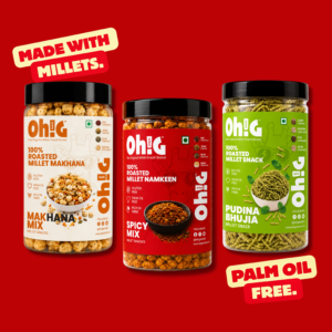 Oh!G Trio Blast – Makhana Mix + Spicy Mix + Pudina Bhujia