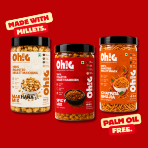 Oh!G Triple Treat – Makhana Mix + Spicy Mix + Chatpata Bhujia