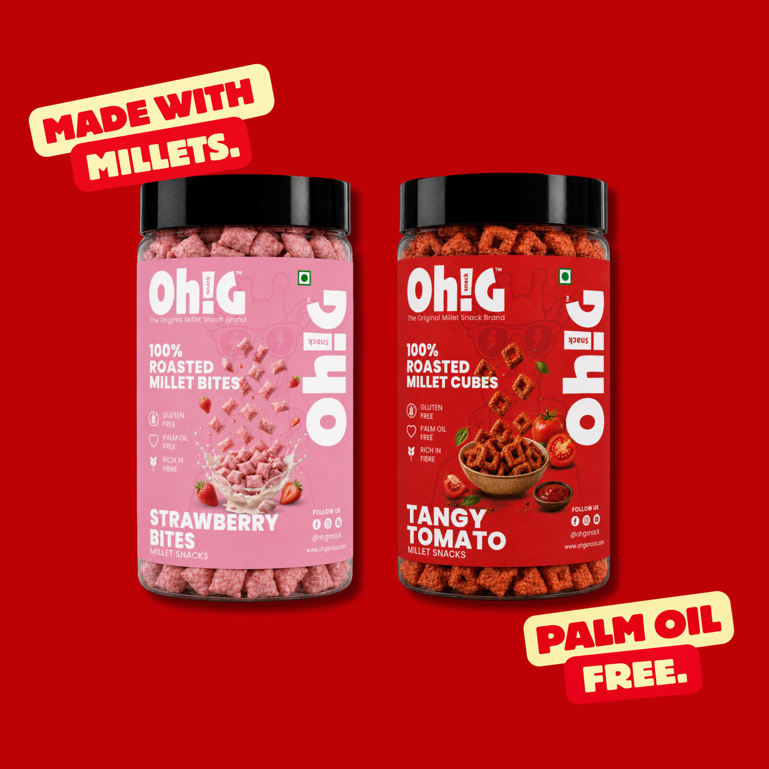 Oh!G Double Munch – Strawberry Bites + Tangy Tomato