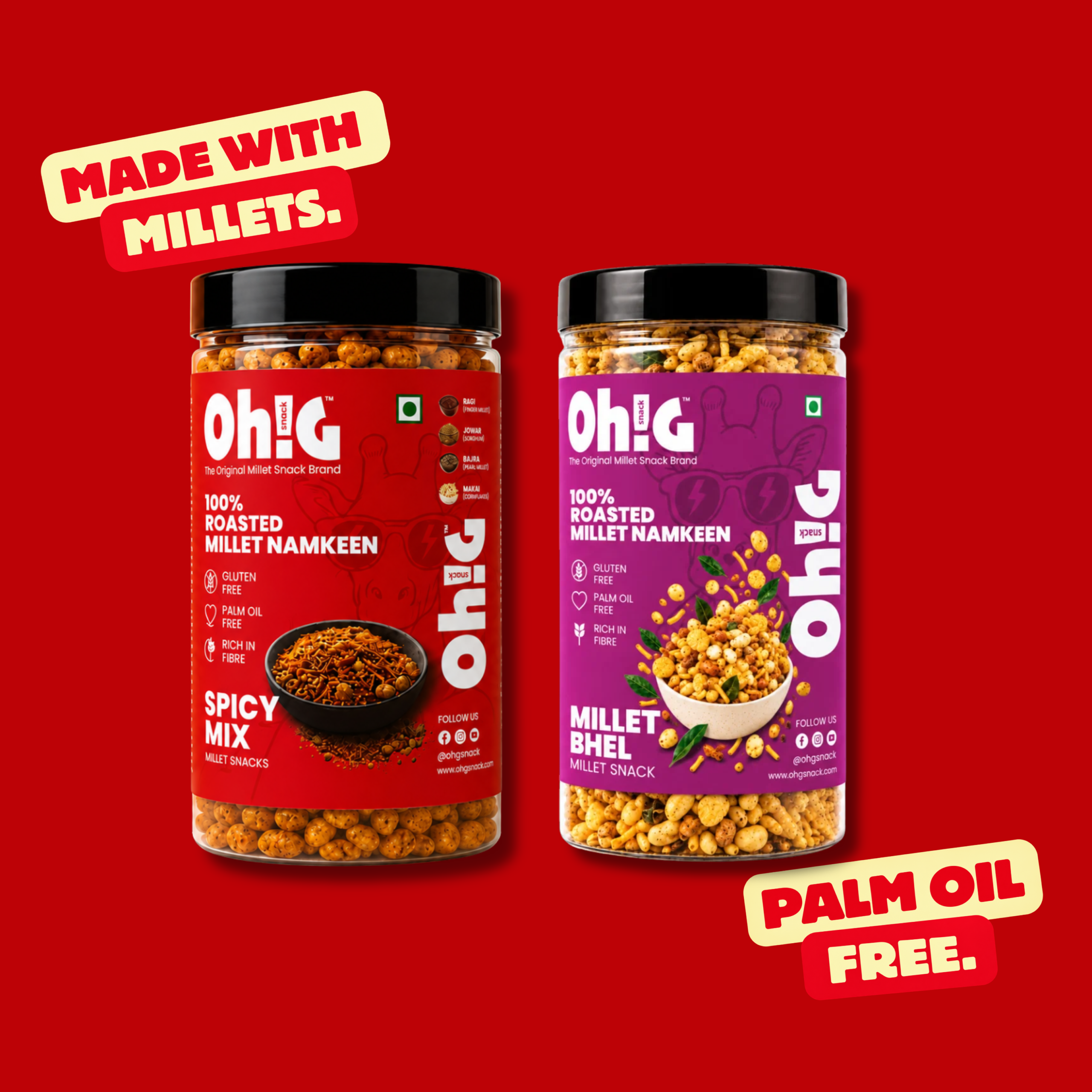 Oh!G Double Munch – Spicy Mix + Millet Bhel