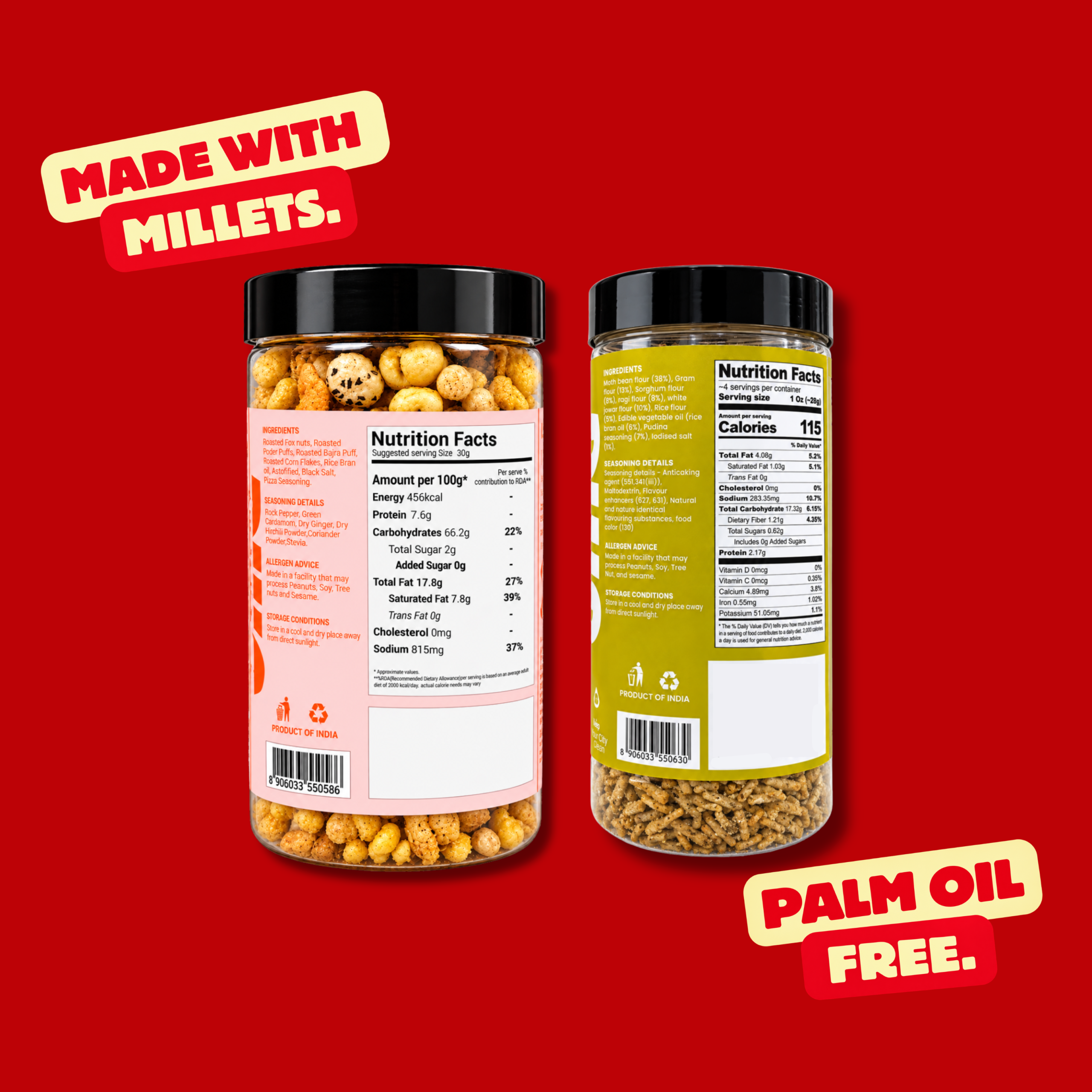 Oh!G Flavor Faceoff – Makhana Mix + Pudina Bhujia - Image 2