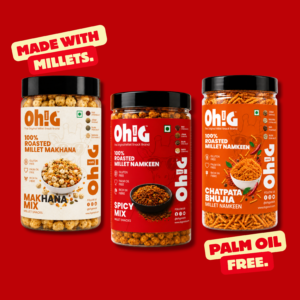 Oh!G Triple Treat – Makhana Mix + Spicy Mix + Chatpata Bhujia