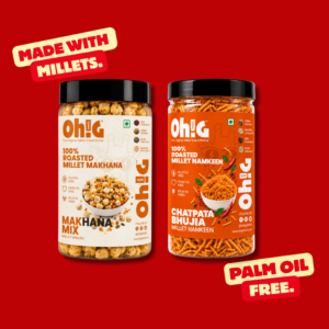 Oh!G Crunch Pair – Makhana Mix + Chatpata Bhujia