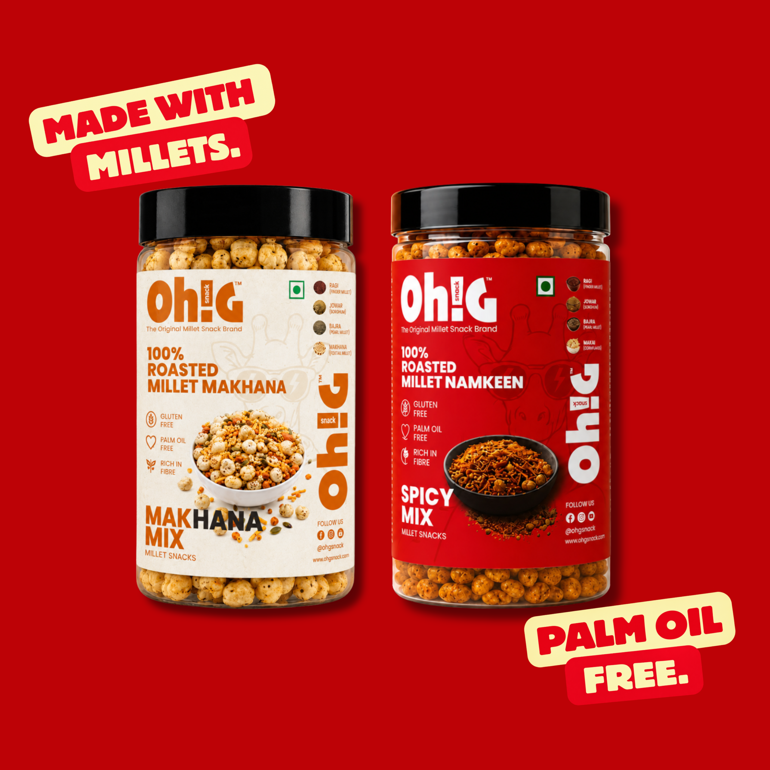 Oh!G Duo Delight – Makhana Mix + Spicy Mix 2