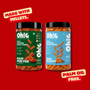 Oh!G Crunch Pair – Ragi Peri Peri + Mad Masala