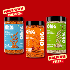 Oh!G Triple Munch – Mad Masala + Sweet Chilli + Cream & Onion